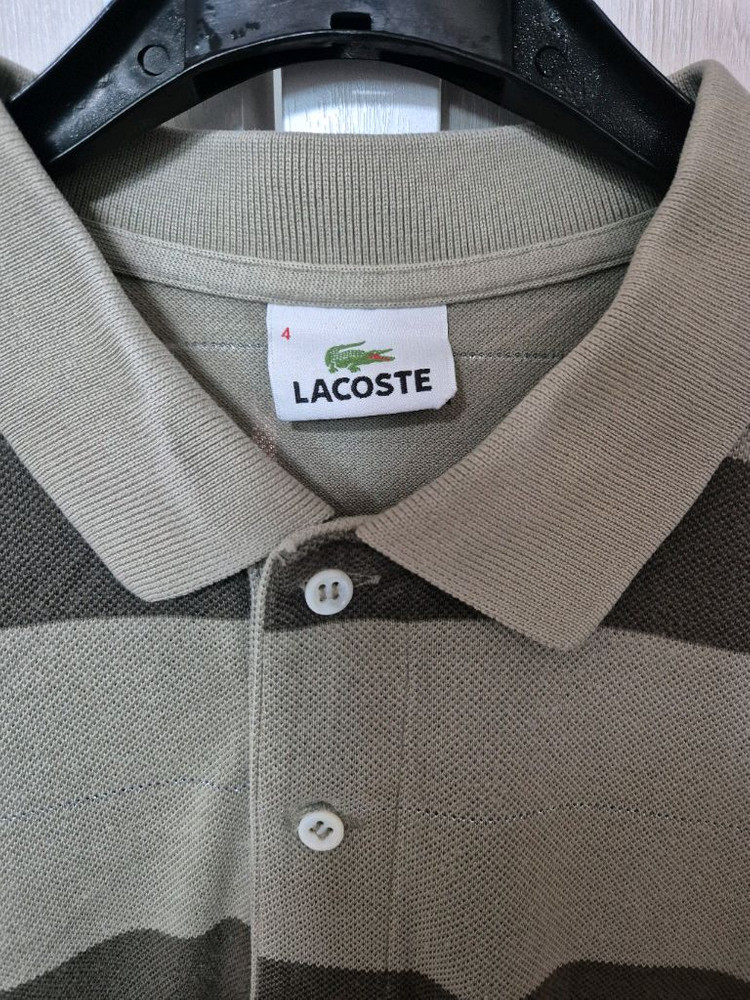 라코스테 스트라이프 반팔 카라티 이미지