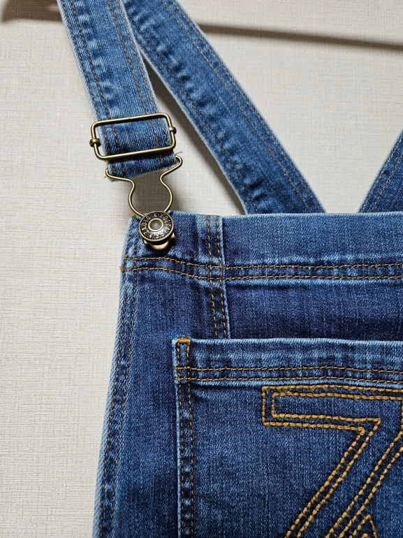 쟈딕앤볼테르 키즈 kids 데님 멜빵바지 오버롤 새상품--1