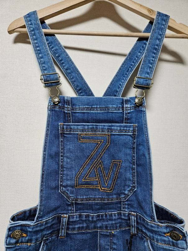 쟈딕앤볼테르 키즈 kids 데님 멜빵바지 오버롤 새상품--2