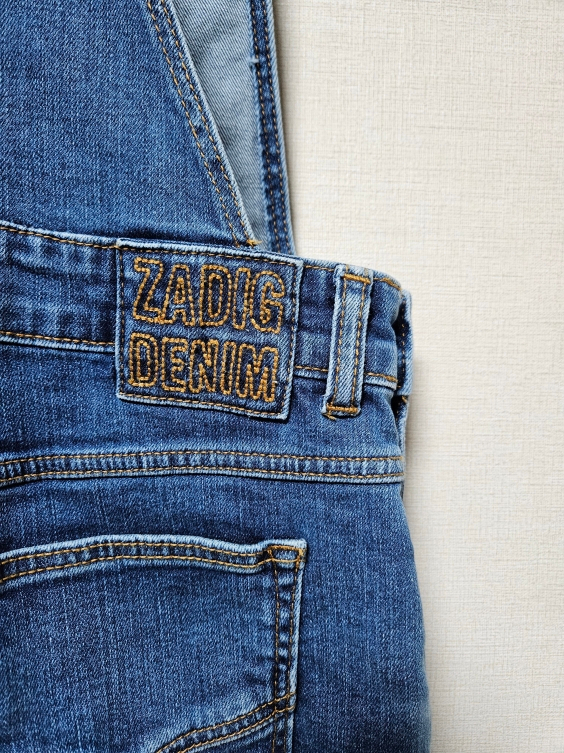 쟈딕앤볼테르 키즈 kids 데님 멜빵바지 오버롤 새상품--6