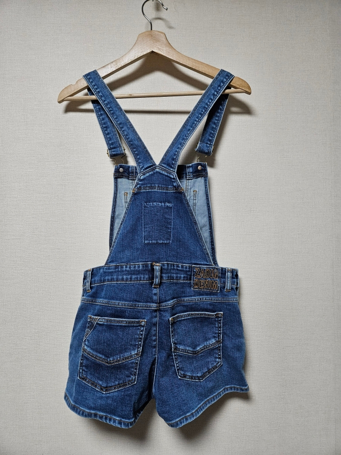 쟈딕앤볼테르 키즈 kids 데님 멜빵바지 오버롤 새상품--4