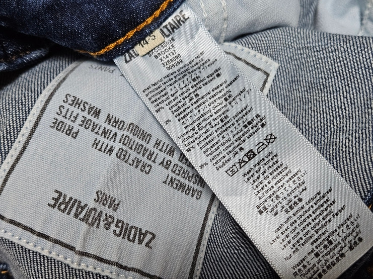 쟈딕앤볼테르 키즈 kids 데님 멜빵바지 오버롤 새상품--7