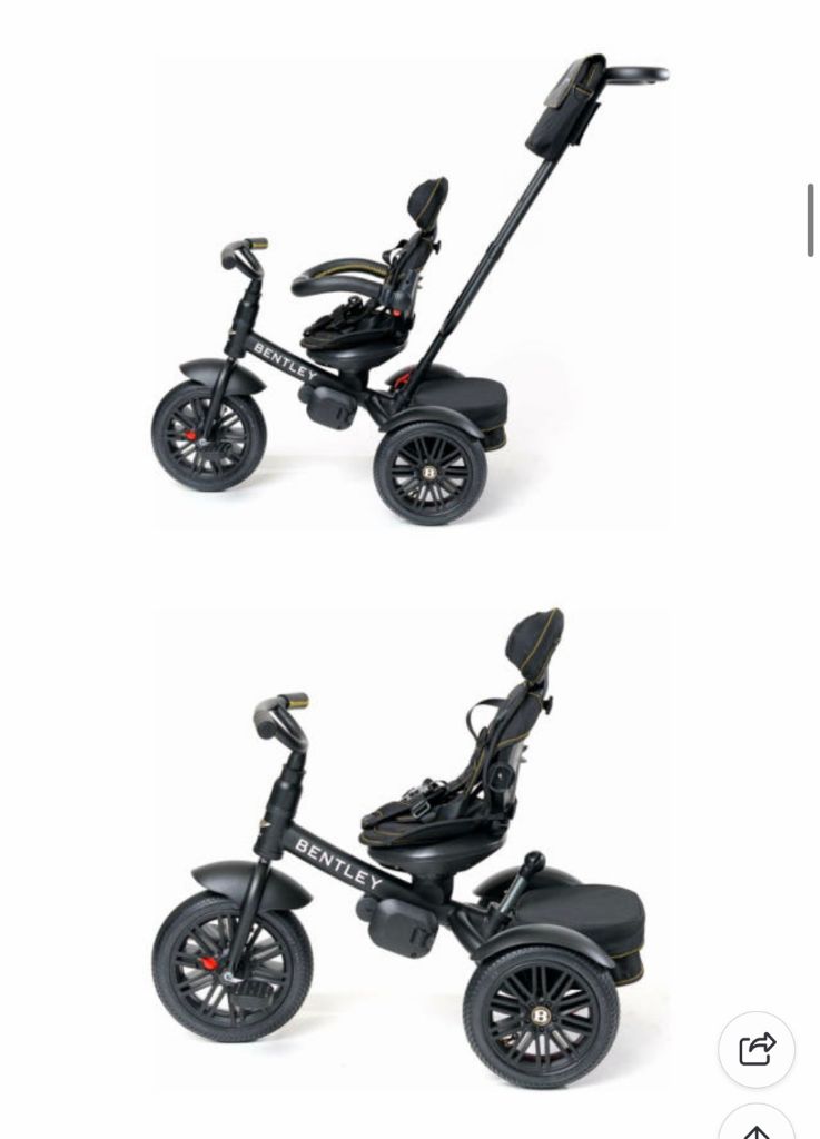 벤틀리 트라이시클 자전거 블랙 + 전용컵홀더--5