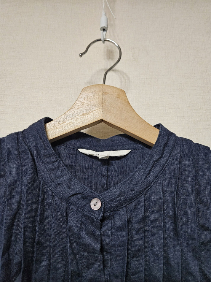 지스튜디오 g studio 린넨 핀턱 블라우스 55사이즈 이미지