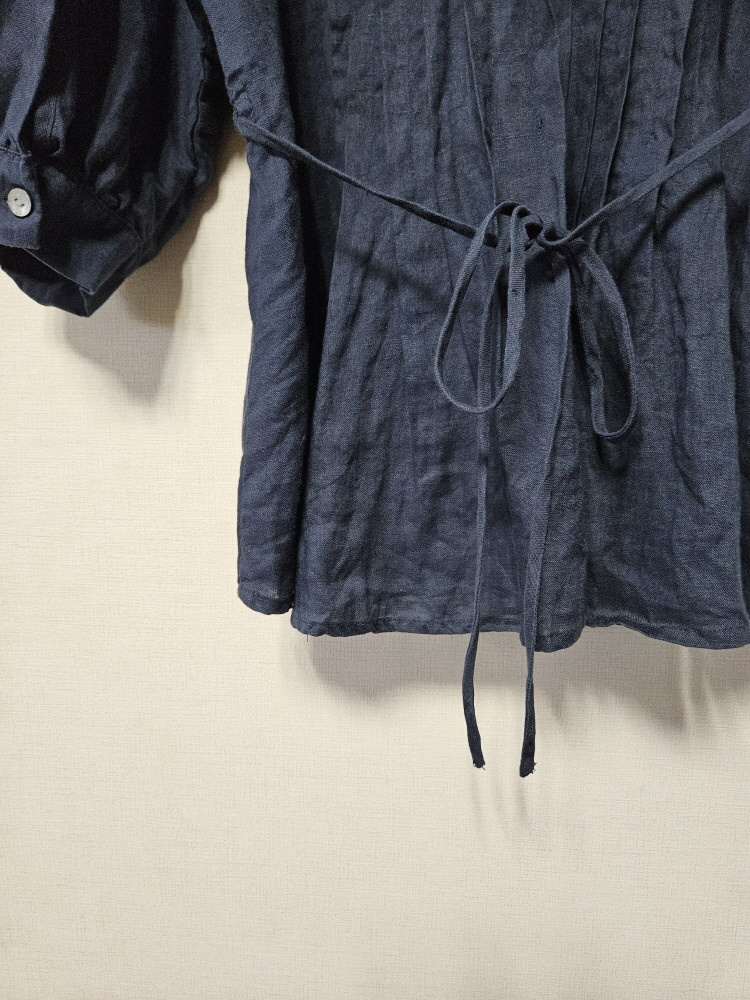 지스튜디오 g studio 린넨 핀턱 블라우스 55사이즈 이미지