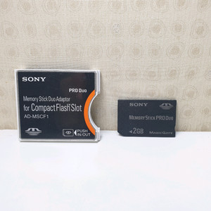 소니 메모리스틱 프로 듀오2G +어댑터