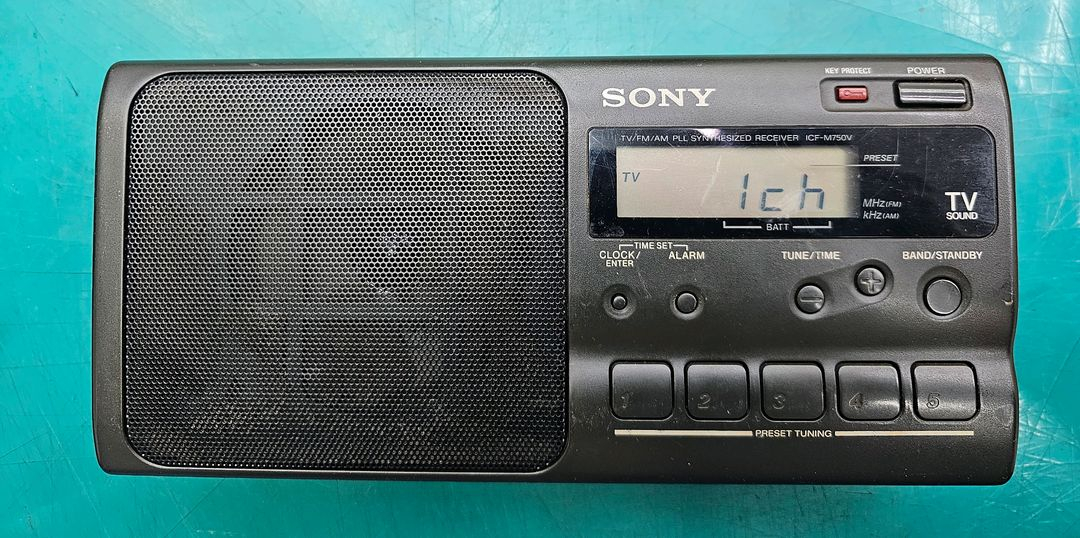 소니 ICF-M750V 라디오 이미지