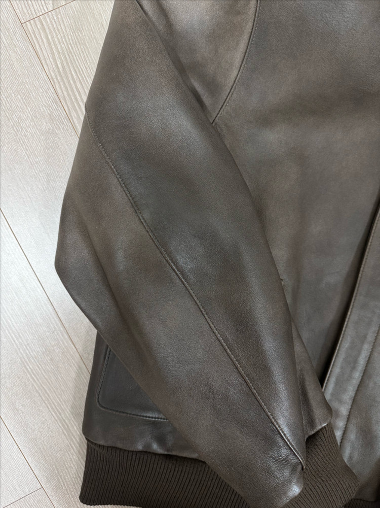 페라라 코리아 A2 A-2 양가죽 자켓 다크 브라운 L 사이즈--7