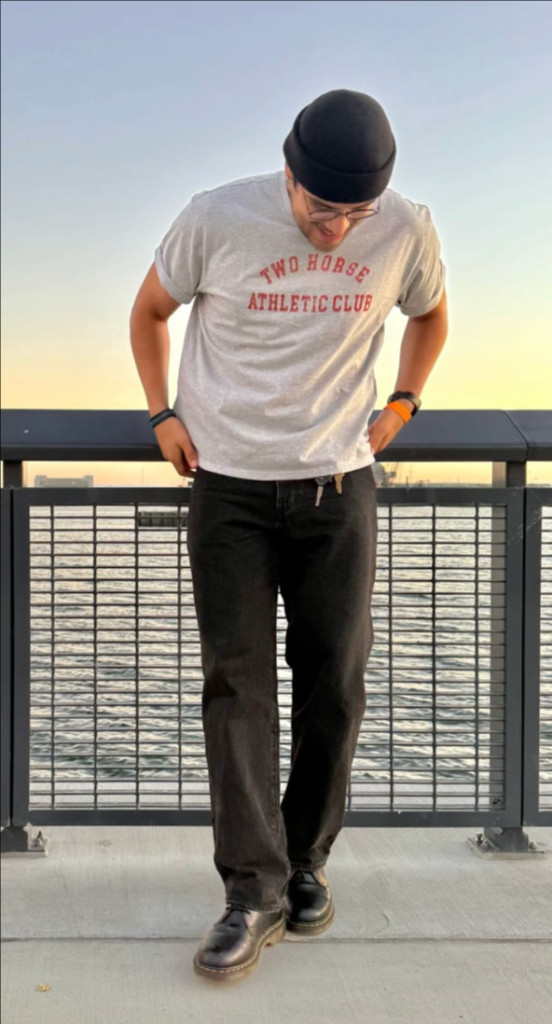 리바이스 반팔 티셔츠 그레이 L 사이즈 TWO HORSE ATHLETIC CLUB--6