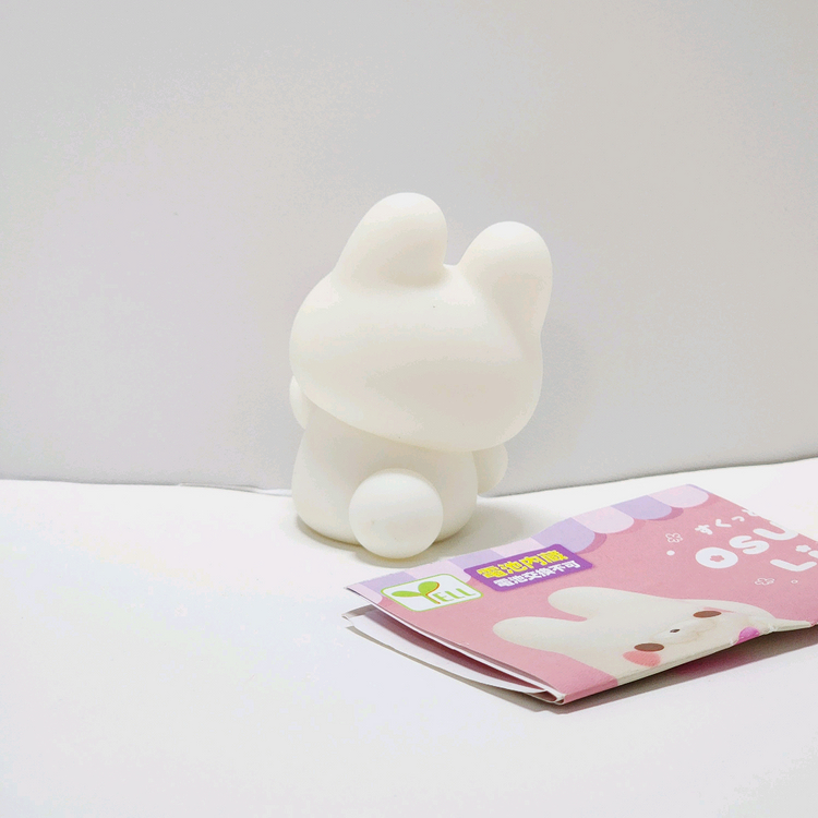 스쿳토탓치상 토끼 미니 무드등 피규어 가챠 흰색_미니 화이트 조명 굿즈_큰꼬리 친구들 스쿠토타치 스쿳토타치 이미지