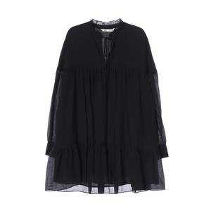 자라 블랙 볼륨 미니 원피스 드레스 M
