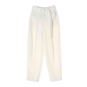 (새상품)메종마레 아이보리 벨트 핀턱 와이드 슬랙스 팬츠