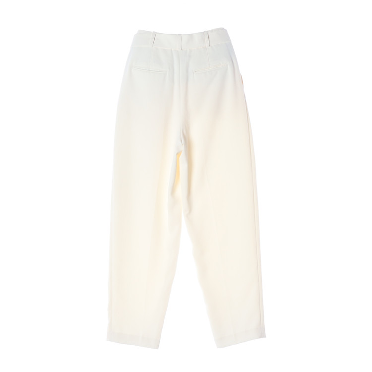 (새상품)메종마레 아이보리 벨트 핀턱 와이드 슬랙스 팬츠--1