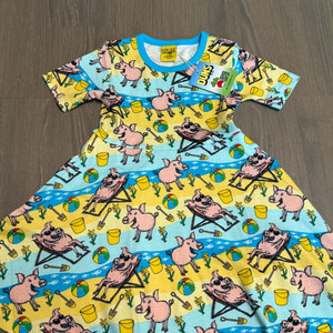 던스 돼지 스케이터 원피스 98사이즈 새상품 이미지