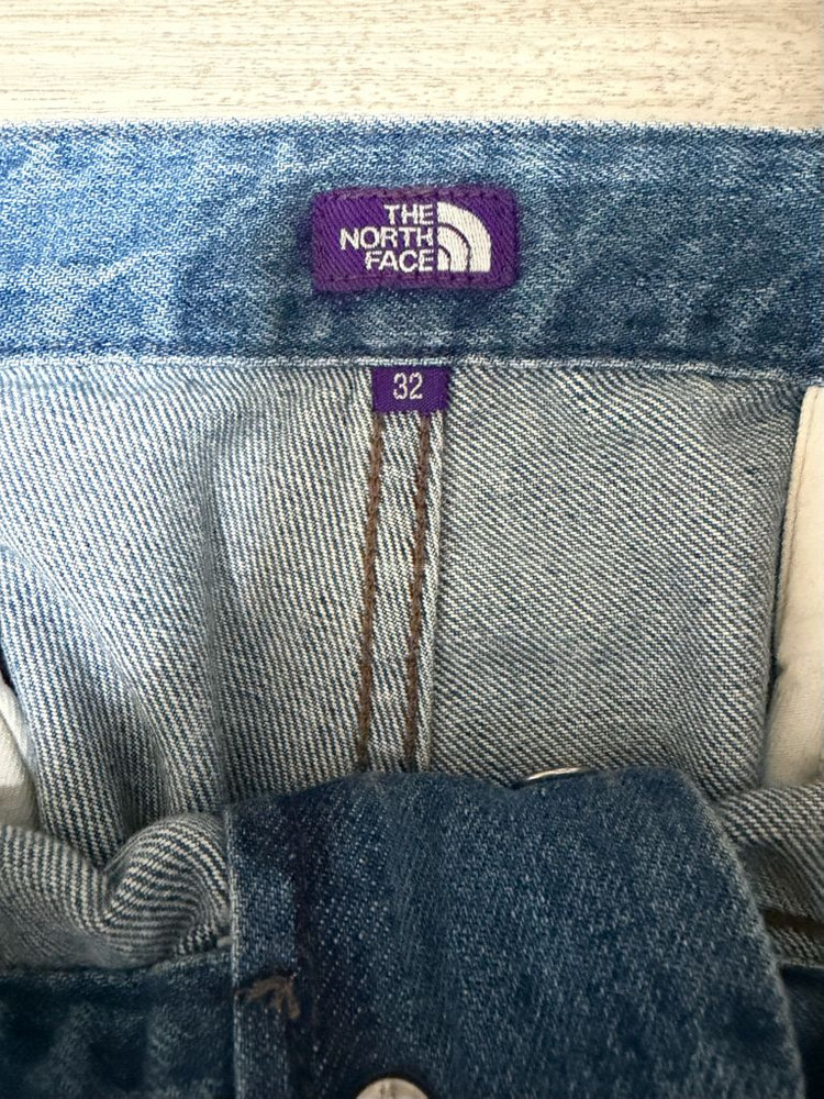 노스페이스 퍼플라벨 데님 와이드 테이퍼드 팬츠 32 이미지