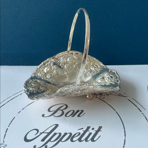 서독 빈티지 BMF 은도금(Silver-plated) 로즈 바스켓