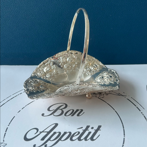 서독 빈티지 BMF 은도금(Silver-plated) 로즈 바스켓