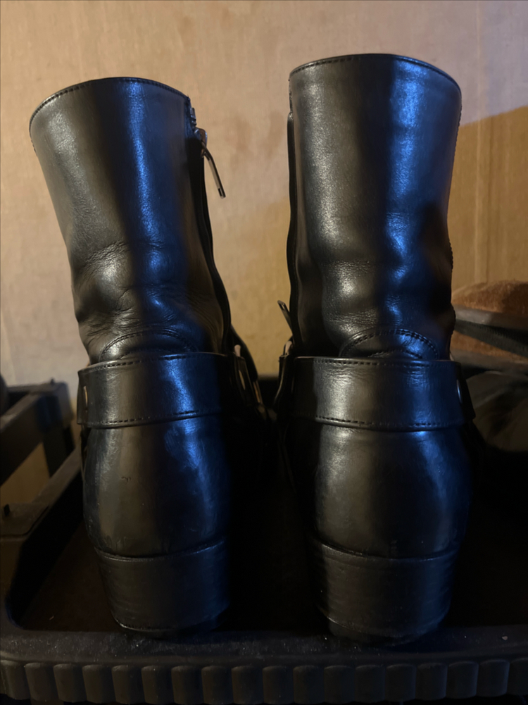 생로랑 Wyatt 하네스 부츠 블랙 40.5(에디 슬리먼 시그니처)--3