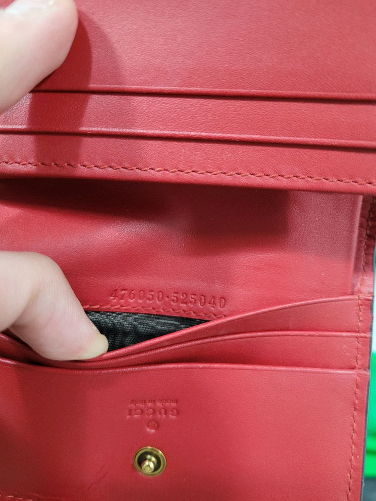 구찌 체리 카드지갑 이미지