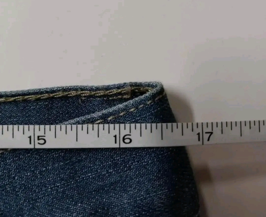 33)리바이스 505 워싱 데님 생지 스트레이트 핏 일자청바지 이미지