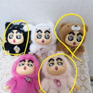 짱구 라부부 인형키링 세트