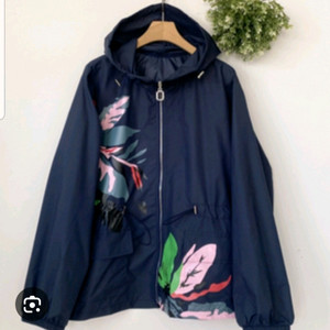 플라워 윈드 브레이커 후드 바람막이 점퍼 후드 점퍼 자켓 의류 아우터 후드 자켓 바람막이 자켓