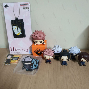 주술회전 고죠, 게토 초코노코, 피규어, 키링, 캔뱃지 일괄 양도합니다! 이미지