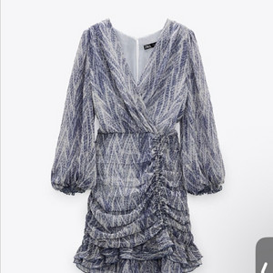 자라 zara 패턴 셔링 드레이프 원피스 XS 랩원피스 치마 스커트 블라우스 코스 앤아더스터리즈 아르켓 프릴 파티룩