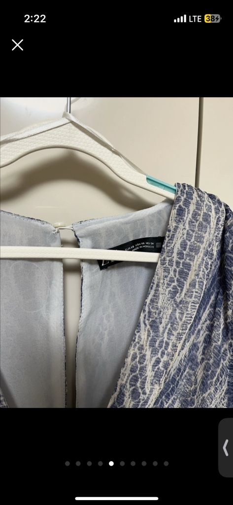 자라 zara 패턴 셔링 드레이프 원피스 XS 랩원피스 치마 스커트 블라우스 코스 앤아더스터리즈 아르켓 프릴 파티룩--4