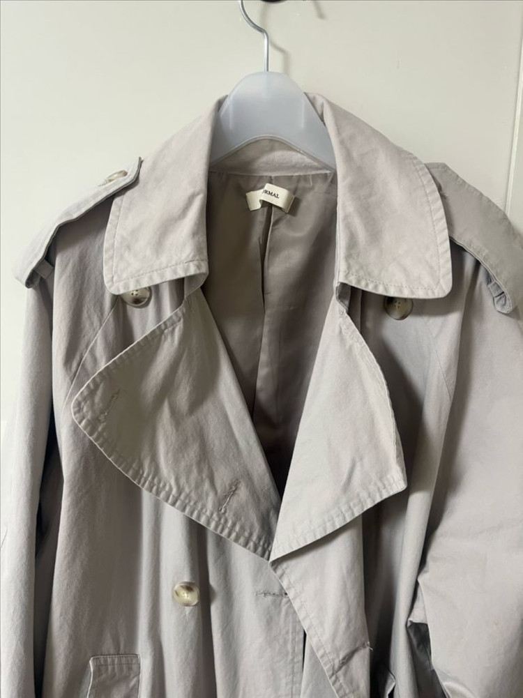 라룸 트렌치 코트 자켓 아우터 어텀 가내스라 메이비베이비 모한 위드아웃썸머--3