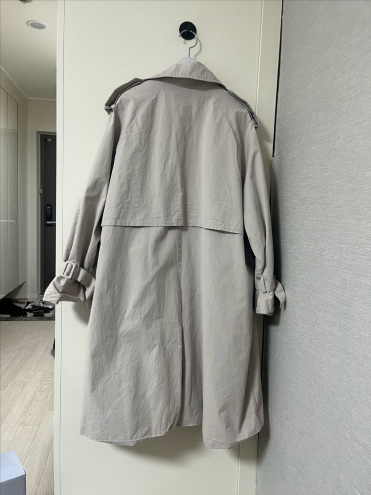 라룸 트렌치 코트 자켓 아우터 어텀 가내스라 메이비베이비 모한 위드아웃썸머--5