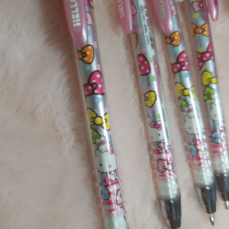새상품) 고전 희귀 리본 헬로키티 산리오 빈티지 레트로 샤프 캐릭터 다꾸 고전문구 학용품 필기구 y2k 갸루 빈티지 이미지