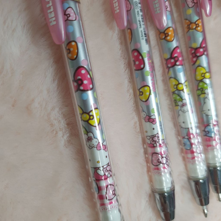 새상품) 고전 희귀 리본 헬로키티 산리오 빈티지 레트로 샤프 캐릭터 다꾸 고전문구 학용품 필기구 y2k 갸루 빈티지 이미지