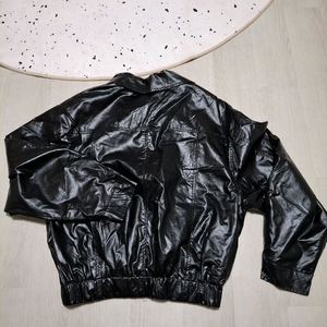 블랙 레더 자켓,Avandress 레더 숏 자켓,레더집업,바람막이 이미지