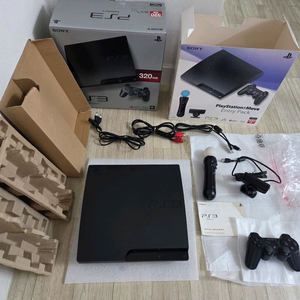 SONY PS3 플스3(Move Entry Pack/ CECH-3005B 320GB 차콜 블랙) BOX 세트 이미지