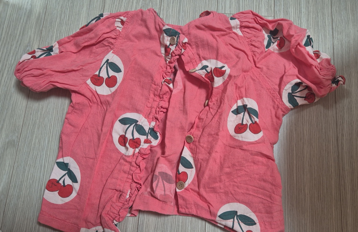 리미떼두두 체리 블라우스 상의 s--3