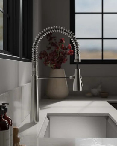 kohler vind 콜러 바인드 거위목 주방수전. 시중가의 반가격--2