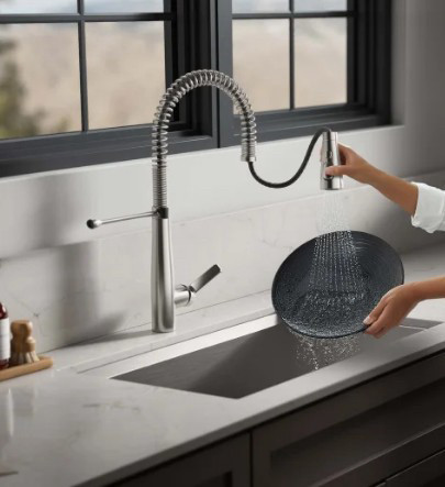 kohler vind 콜러 바인드 거위목 주방수전. 시중가의 반가격--3