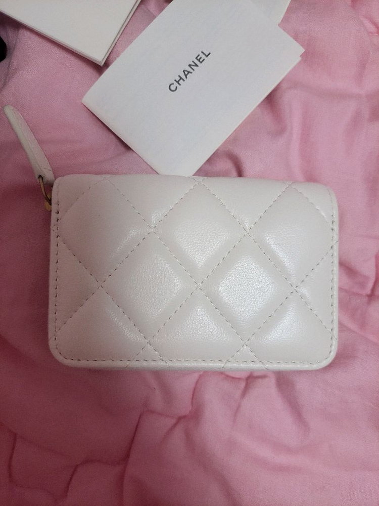 정품)급처미사용새상품!샤넬 하트 지갑 지퍼돌이 카드지갑 이미지
