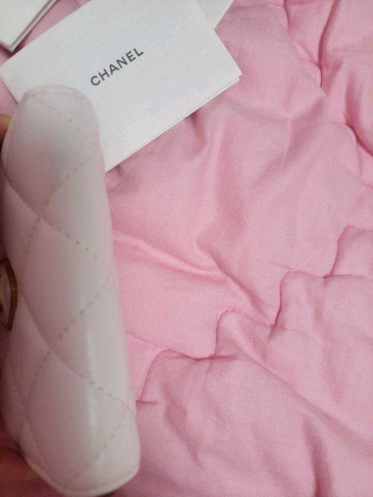 정품)급처미사용새상품!샤넬 하트 지갑 지퍼돌이 카드지갑 이미지