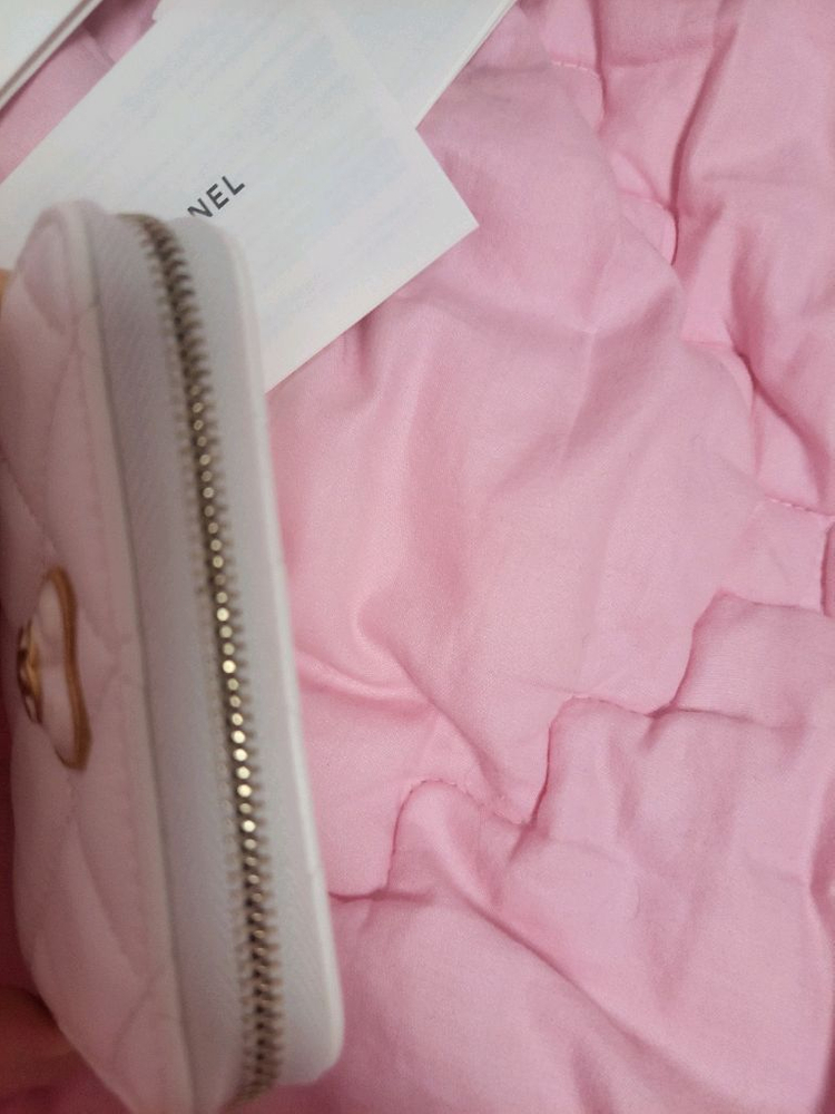 정품)급처미사용새상품!샤넬 하트 지갑 지퍼돌이 카드지갑 이미지
