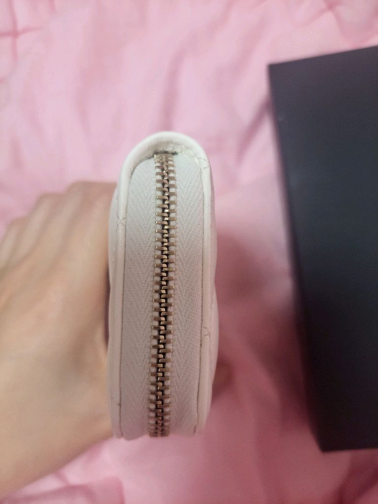 정품)급처미사용새상품!샤넬 하트 지갑 지퍼돌이 카드지갑 이미지