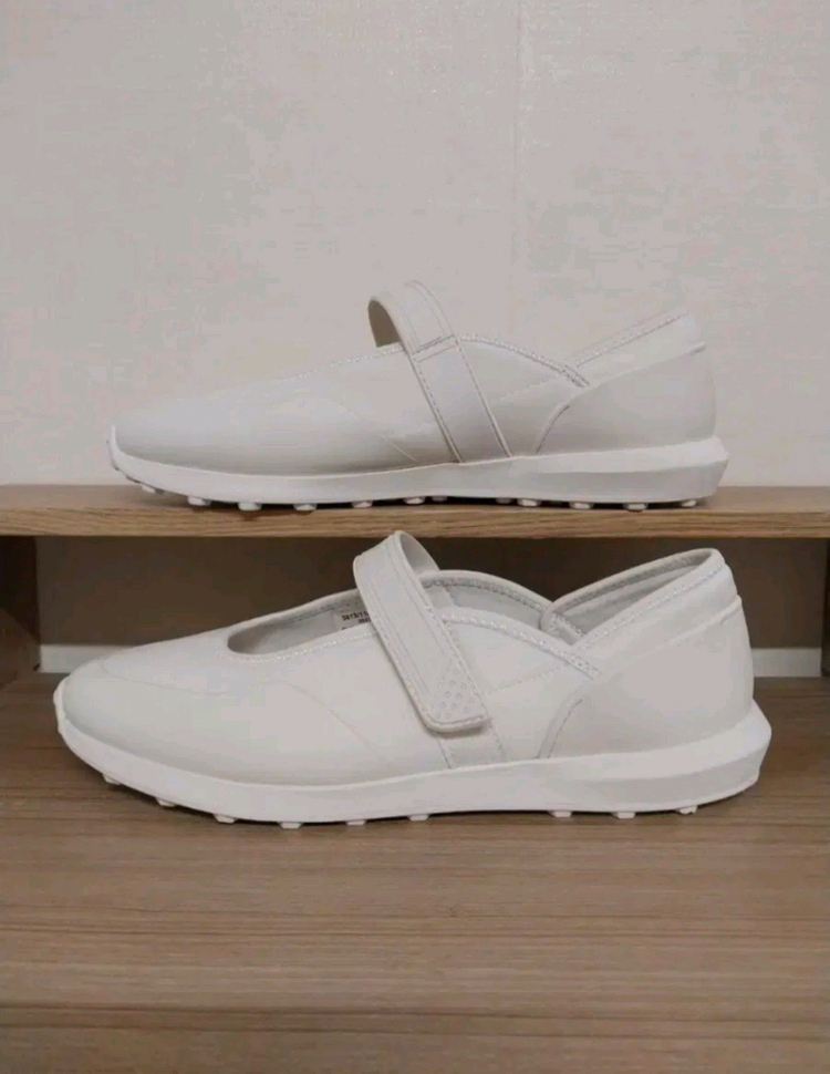 여성 자라 스포츠 발레리나 크림화이트 플랫슈즈 (245) 이미지