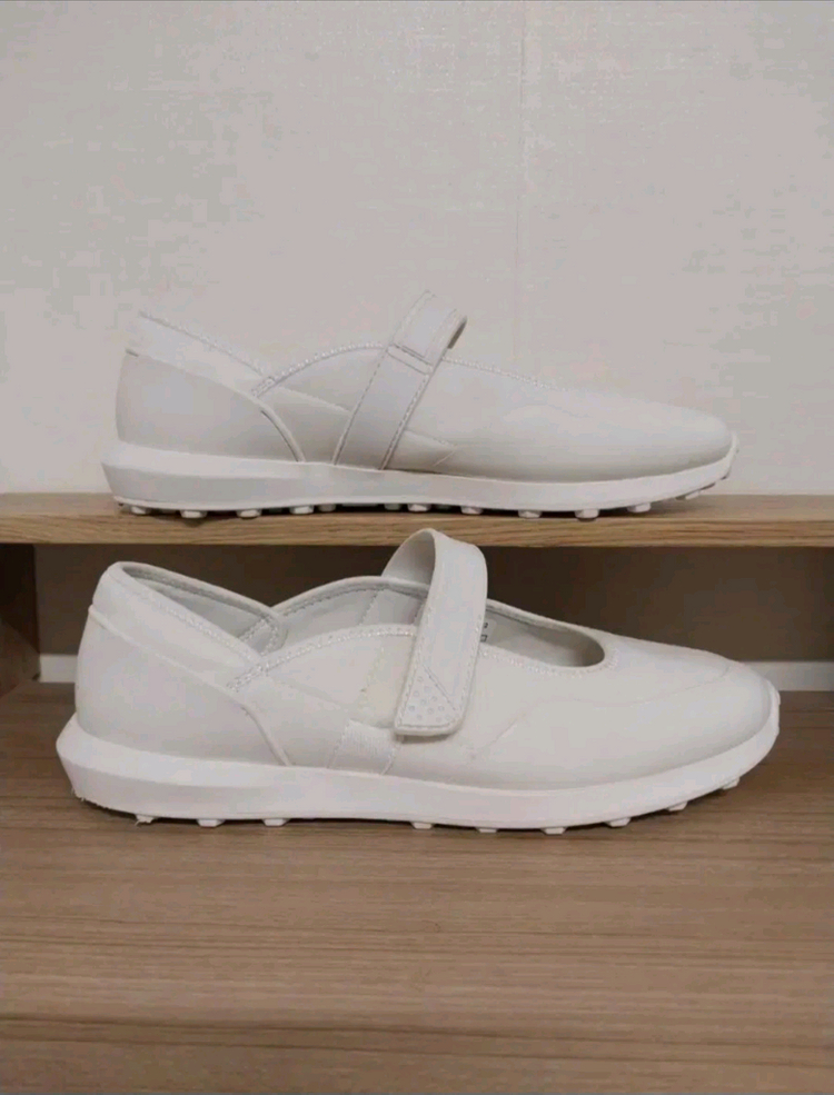 여성 자라 스포츠 발레리나 크림화이트 플랫슈즈 (245) 이미지