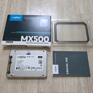 [신품급] 마이크론 Crucial MX500 2TB 아스크텍 국내 정발 SSD