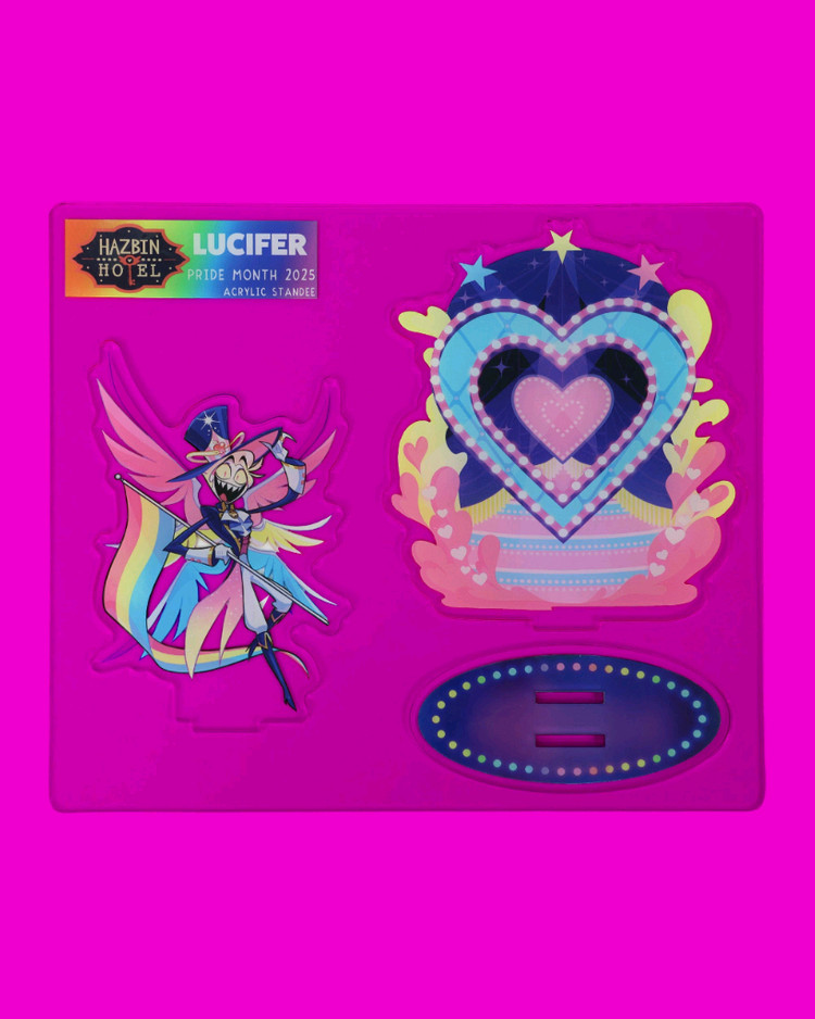 해즈빈호텔 루시퍼 발렌타인 아크릴 키링 프라이드 아크릴 스탠드 이미지