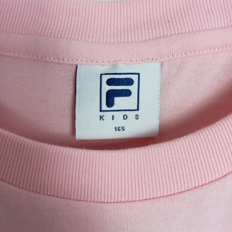 휠라/핑크 면 반팔 티셔츠 S 165 14 15/라덴 이미지