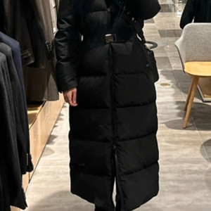 몽클레어 기모브 리얼폭스퍼 롱패딩