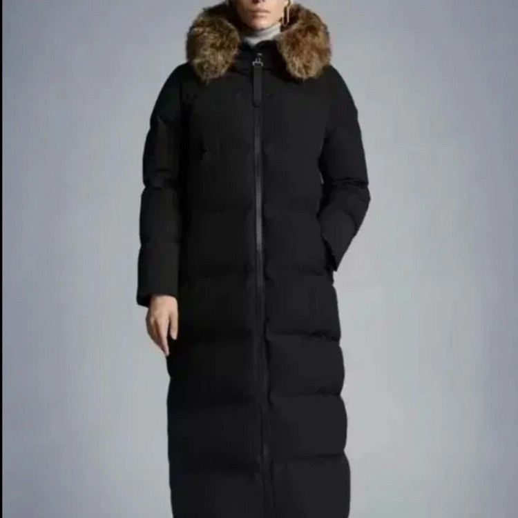 몽클레어 기모브 리얼폭스퍼 롱패딩 이미지