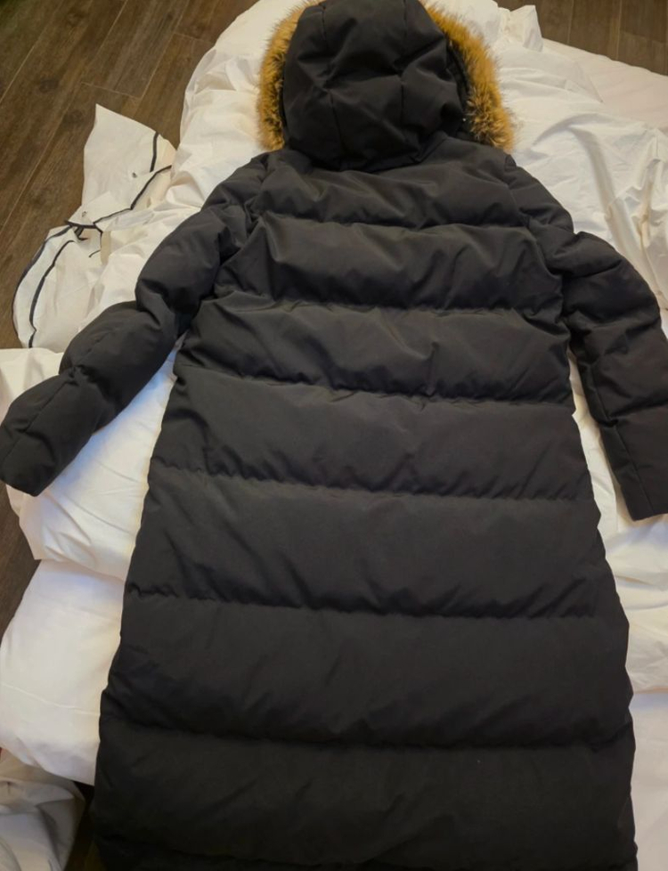 몽클레어 기모브 리얼폭스퍼 롱패딩 이미지